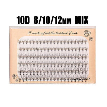 Volume Cluster eyelash extension individual Russian False Mink Lashes C 10D/20D - Aimall