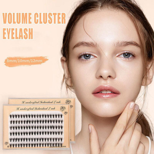 Volume Cluster eyelash extension individual Russian False Mink Lashes C 10D/20D - Aimall