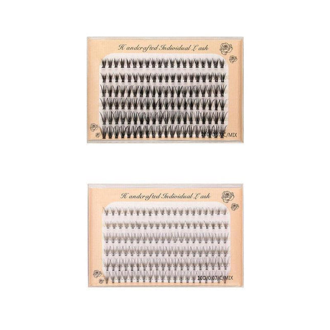 Volume Cluster eyelash extension individual Russian False Mink Lashes C 10D/20D - Aimall