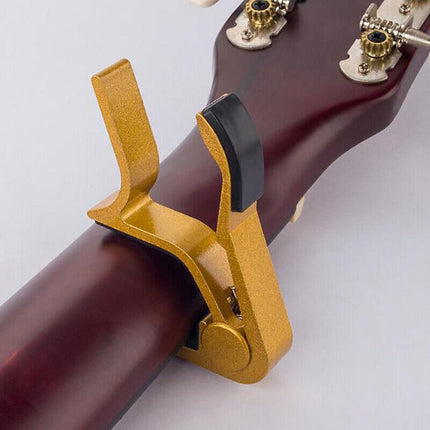 Premium Alloy Capo Quick Change Trigger Clamp for Guitar Banjo Ukulele Mandolin - Aimall