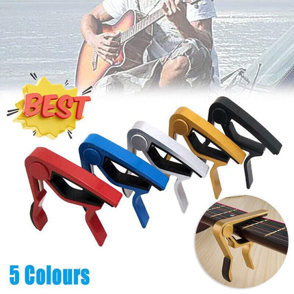 Premium Alloy Capo Quick Change Trigger Clamp for Guitar Banjo Ukulele Mandolin - Aimall