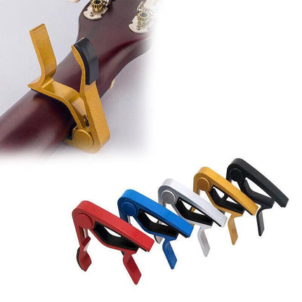 Premium Alloy Capo Quick Change Trigger Clamp for Guitar Banjo Ukulele Mandolin - Aimall