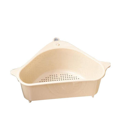 Triangle Sink Kitchen Storage Drain Basket Rack Shelf Holder Strainer Organizer - Aimall