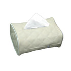 PU Check Tissue Box Cover Home Table Car Storage Organiser Napkin Case Holder - Aimall