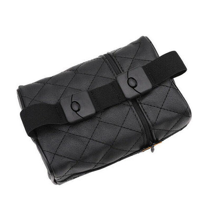 PU Check Tissue Box Cover Home Table Car Storage Organiser Napkin Case Holder - Aimall