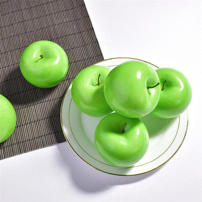 10 x Artificial Green Apple Apples Fake Fruit Home Party Wedding Shop Decor AU - Aimall