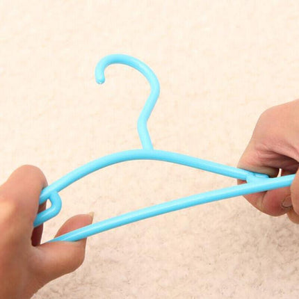 10-60PCS Colored Children Kids Coat Hangers Child Baby Clothes Hanger Cloth Rack - Aimall