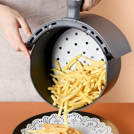 100Pcs Air Fryer Liners 7/8/9 Inch Perforated Parchment Paper Square Non-Stick - Aimall