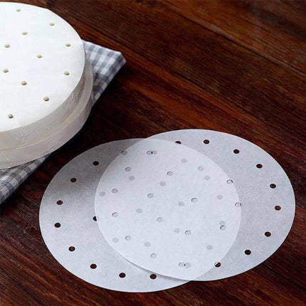 100Pcs Air Fryer Liners 7/8/9 Inch Perforated Parchment Paper Square Non-Stick - Aimall