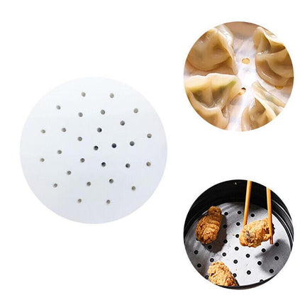 100Pcs Air Fryer Liners 7/8/9 Inch Perforated Parchment Paper Square Non-Stick - Aimall