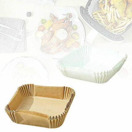 Square Air Fryer Disposable Paper Liner Non-Stick Baking Paper Liners WaterProof - Aimall