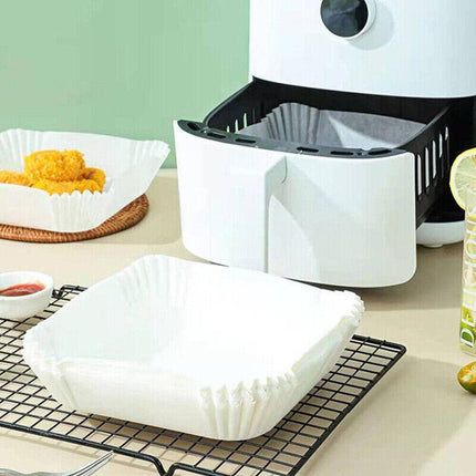 Square Air Fryer Disposable Paper Liner Non-Stick Baking Paper Liners WaterProof - Aimall