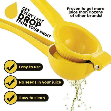 Premium Quality Metal Lemon Squeezer Handheld Juicer Presser Citrus Juice Lime - Aimall