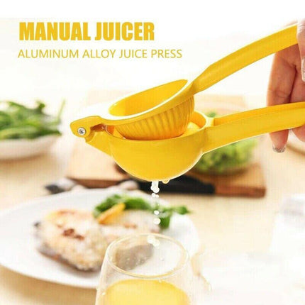 Premium Quality Metal Lemon Squeezer Handheld Juicer Presser Citrus Juice Lime - Aimall