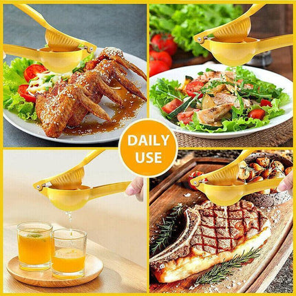 Premium Quality Metal Lemon Squeezer Handheld Juicer Presser Citrus Juice Lime - Aimall