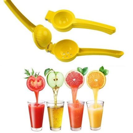 Premium Quality Metal Lemon Squeezer Handheld Juicer Presser Citrus Juice Lime - Aimall