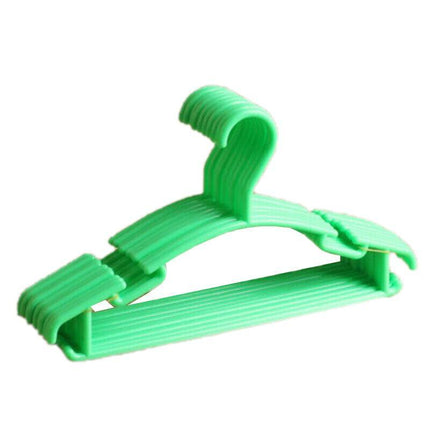 10-60PCS Colored Children Kids Coat Hangers Child Baby Clothes Hanger Cloth Rack - Aimall