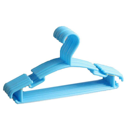 10-60PCS Colored Children Kids Coat Hangers Child Baby Clothes Hanger Cloth Rack - Aimall