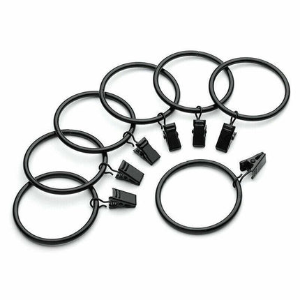 10pc Multipurpose Window Curtain Clothes Metal Clips Rings Hook Hanging 3Colours - Aimall