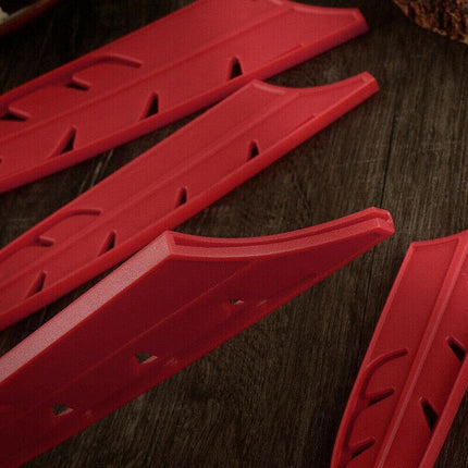 Plastic Knife Sheath Edge Guard Cover Scabbard Slicing Blade Red Protector Chef - Aimall