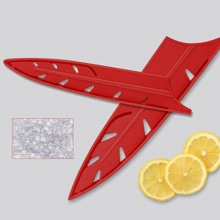 Plastic Knife Sheath Edge Guard Cover Scabbard Slicing Blade Red Protector Chef - Aimall