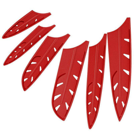 Plastic Knife Sheath Edge Guard Cover Scabbard Slicing Blade Red Protector Chef - Aimall