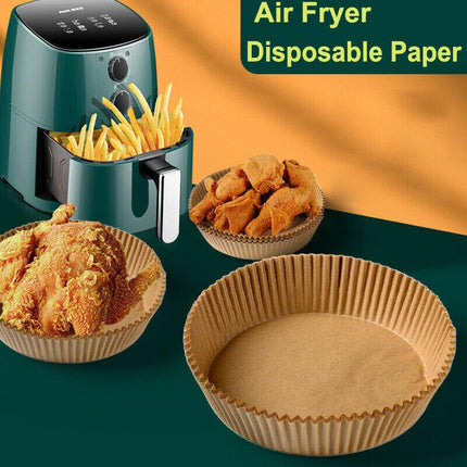 50/100 Pcs Air Fryer Disposable Paper Liner Non-Stick Pan Parchment Baking Paper - Aimall