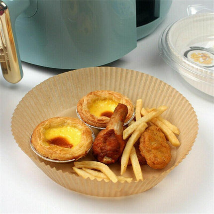 50/100 Pcs Air Fryer Disposable Paper Liner Non-Stick Pan Parchment Baking Paper - Aimall