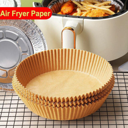 50/100 Pcs Air Fryer Disposable Paper Liner Non-Stick Pan Parchment Baking Paper - Aimall