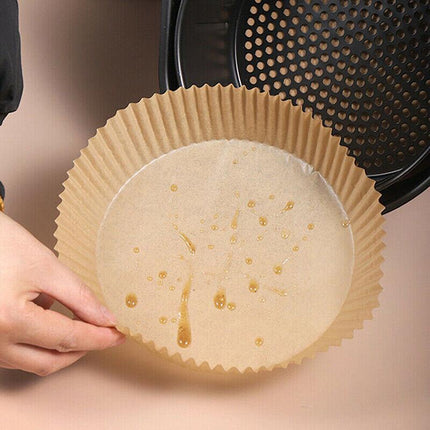 50/100 Pcs Air Fryer Disposable Paper Liner Non-Stick Pan Parchment Baking Paper - Aimall