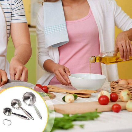3Pcs Stainless Steel Specialist Funnel Hopper Filter Wide Mouth Canning Kitchen - Aimall