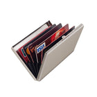 RFID Blocking Stainless Slim Wallet ID Credit Card Holder Case Protector Purse - Aimall