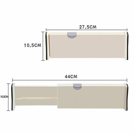 2/4 Pcs Expandable Drawer Divider Adjustable Storage Organizer Kitchen Organizer - Aimall