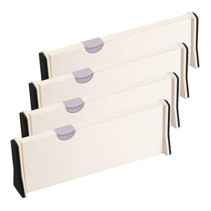 2/4 Pcs Expandable Drawer Divider Adjustable Storage Organizer Kitchen Organizer - Aimall