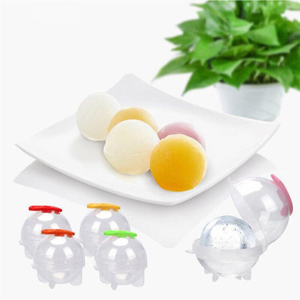 4pcs Large Ice Ball Maker Big Silicone Mold Sphere Whiskey Round Mould DIY 5cmAU - Aimall