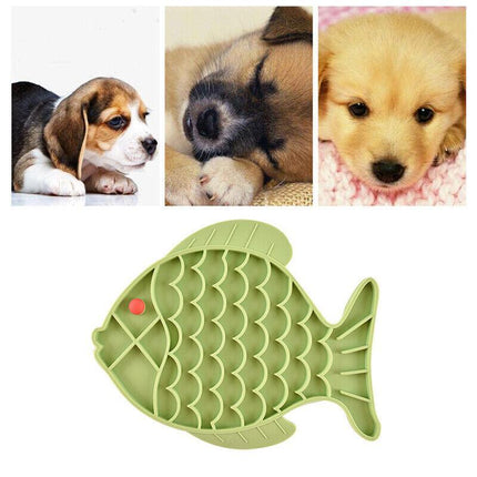 Dog Bath Lick Pad Mat Pet Shower Grooming Slow Feeder Dog Suction Training AU - Aimall