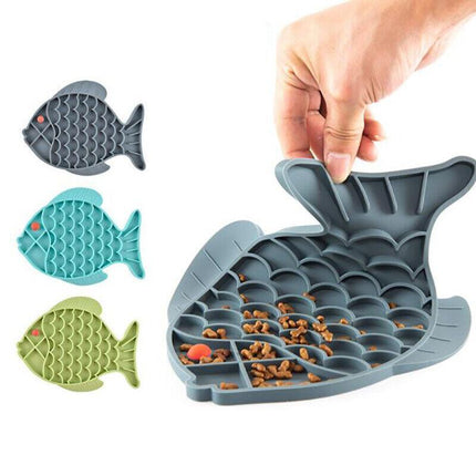 Dog Bath Lick Pad Mat Pet Shower Grooming Slow Feeder Dog Suction Training AU - Aimall