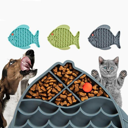 Dog Bath Lick Pad Mat Pet Shower Grooming Slow Feeder Dog Suction Training AU - Aimall