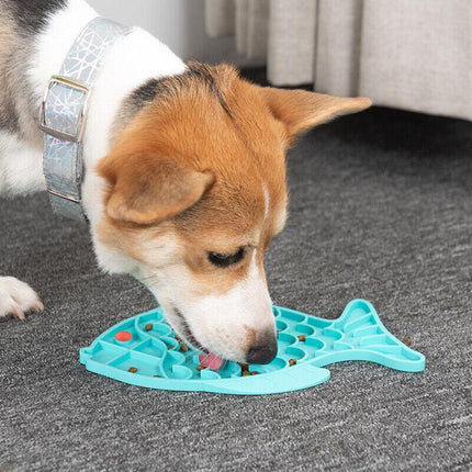 Dog Bath Lick Pad Mat Pet Shower Grooming Slow Feeder Dog Suction Training AU - Aimall