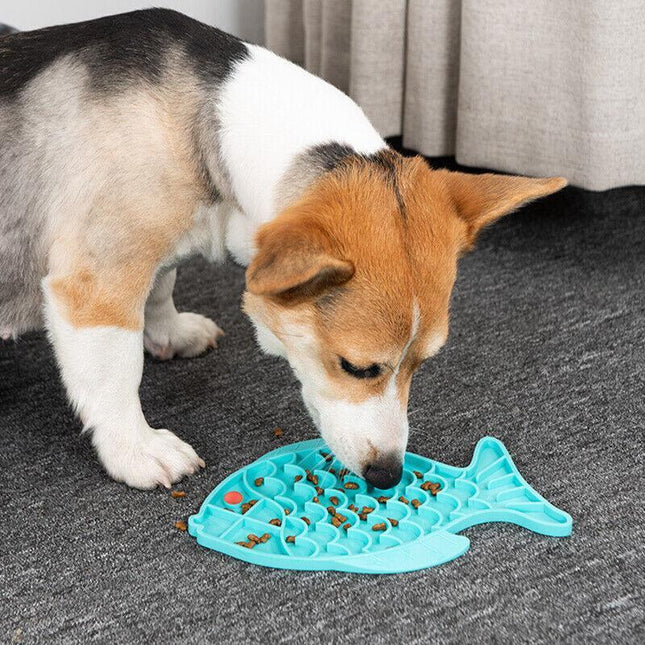 Dog Bath Lick Pad Mat Pet Shower Grooming Slow Feeder Dog Suction Training AU - Aimall