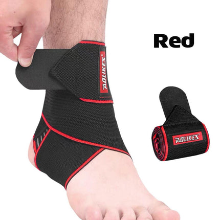 AOLIKES Ankle Brace Support Compression Elastic Foot Wrap Protector Sport AU - Aimall