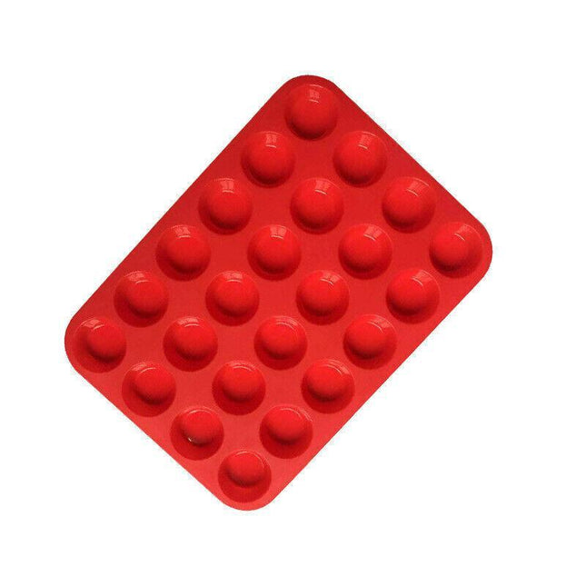 24 Cavity Pan Tray Silicone Mini Cupcake Cookie Baking Mold AU - Aimall