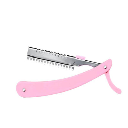 Stainless Steel Manual Shaving Blade Holder Folding Shaving Knife Rack For Salon - Aimall
