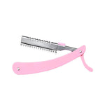 Stainless Steel Manual Shaving Blade Holder Folding Shaving Knife Rack For Salon - Aimall