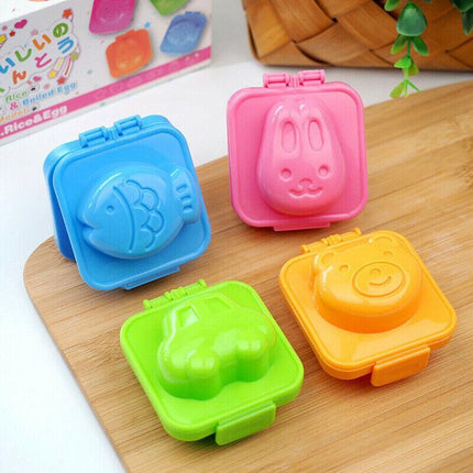 6Pcs Sandwich O7Z Maker boiled egg rice sushi Mold Mould Bento Cutter Decorating - Aimall