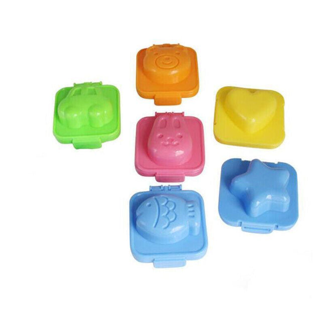 6Pcs Sandwich O7Z Maker boiled egg rice sushi Mold Mould Bento Cutter Decorating - Aimall