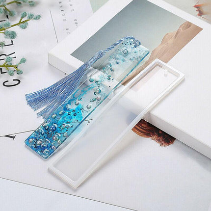 5pcs Rectangle Silicone Bookmark Mold DIY Epoxy Resin Craft Mould Making ToolsAU - Aimall