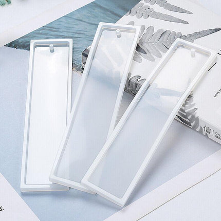 5pcs Rectangle Silicone Bookmark Mold DIY Epoxy Resin Craft Mould Making ToolsAU - Aimall