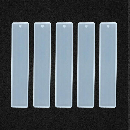 5pcs Rectangle Silicone Bookmark Mold DIY Epoxy Resin Craft Mould Making ToolsAU - Aimall