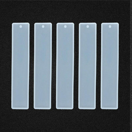 5pcs Rectangle Silicone Bookmark Mold DIY Epoxy Resin Craft Mould Making ToolsAU - Aimall